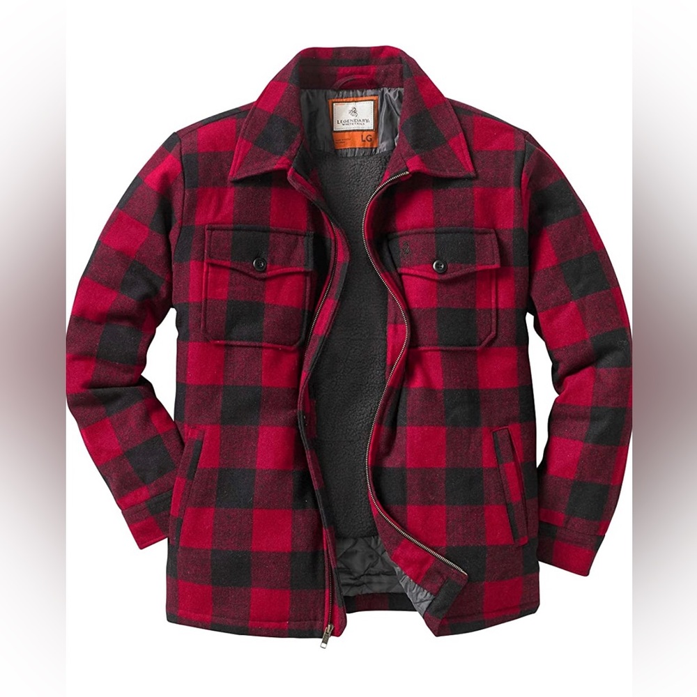 Legendary Whitetails Buffalo Plaid Men’s Jacket Small NWT